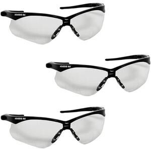 NWT Kleenguard Unisex SAFETY GLASSES,rx2.00 Diopter, Black- OS